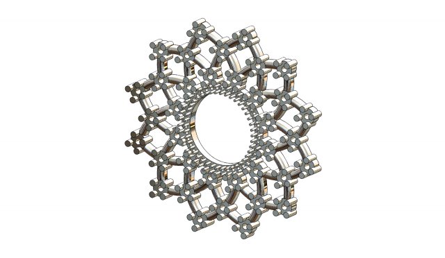 flower shaped pendant 3d print model 3D 打印模型 .c4d .max .obj .3ds .fbx .stl .blend 