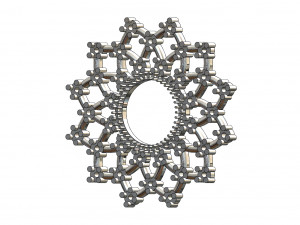flower shaped pendant 3d print model 3D 打印模型