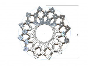 flower shaped pendant 3d print model 3D 打印模型