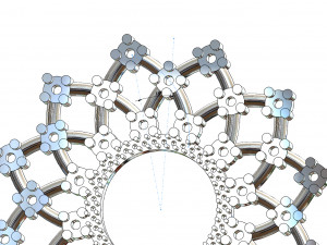 flower shaped pendant 3d print model 3D 打印模型