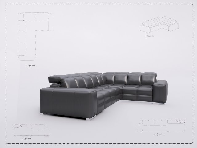 sofa revit high quality s Modelo 3D .c4d .max .obj .3ds .fbx .stl .blend 
