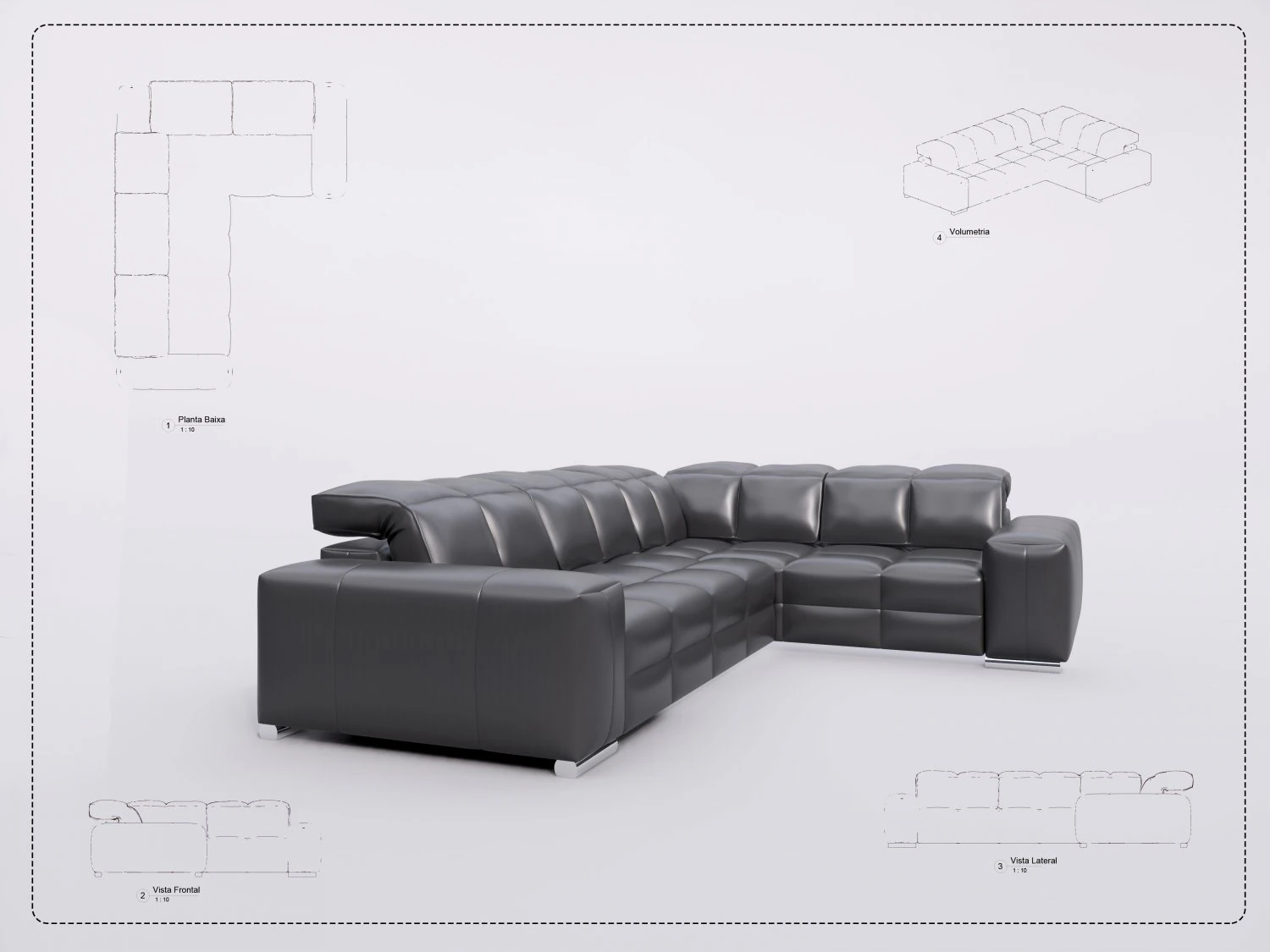 sofa revit high quality s 3D Model .c4d .max .obj .3ds .fbx .stl .blend 