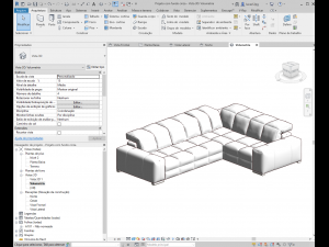 sofa revit high quality s Modelo 3D