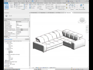 sofa revit high quality s 3D Model