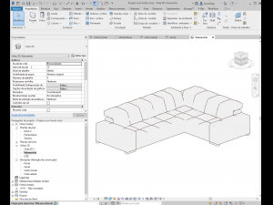 sofa revit high quality s Modelo 3D