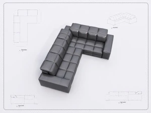 sofa revit high quality s 3D Model