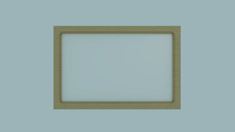basic wooden picture frame low-poly 3D Model .c4d .max .obj .3ds .fbx .stl .blend 