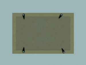 basic wooden picture frame low-poly 3D Model
