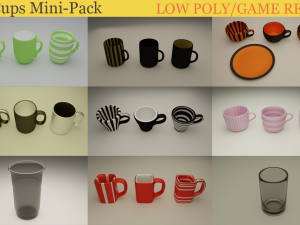 cups mini-pack 3D Model