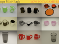 Cups Mini-Pack 3D Model