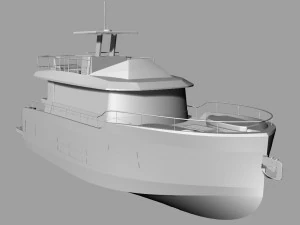 gargantua yacht 3D Model