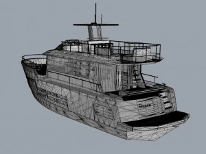 gargantua yacht 3D Model