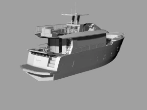 gargantua yacht 3D Model
