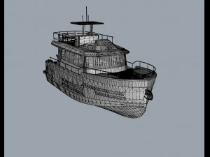 gargantua yacht 3D Model
