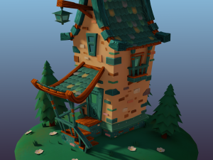 cute house 3D Model