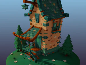 s&uuml;&szlig;es Haus 3D Modell