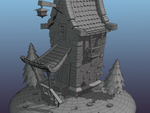 cute house Modello 3D