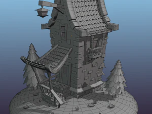 cute house 3D Model