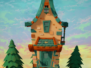 cute house Modello 3D