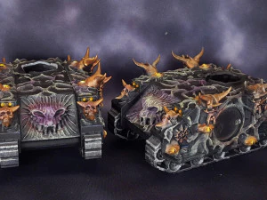 恶魔附体定制坦克 3D 打印模型