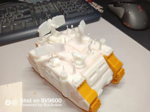 перехоплювач радіолокаційних танків damon mix resin pla print 3D Принт Модель