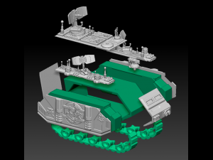 damon interceptor radar tank mix resin pla print Modèles 3D en vedette