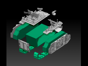 damon interceptor radar tank mix resin pla print Modèles 3D en vedette