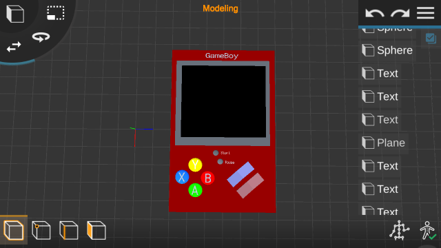 gameboy 3D Model .c4d .max .obj .3ds .fbx .stl .blend 