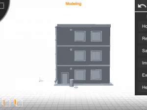 petite maison low poly Modèle 3D