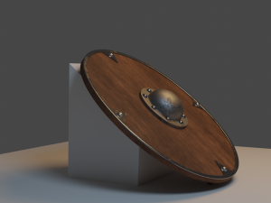 viking shield - high poly 3D Model