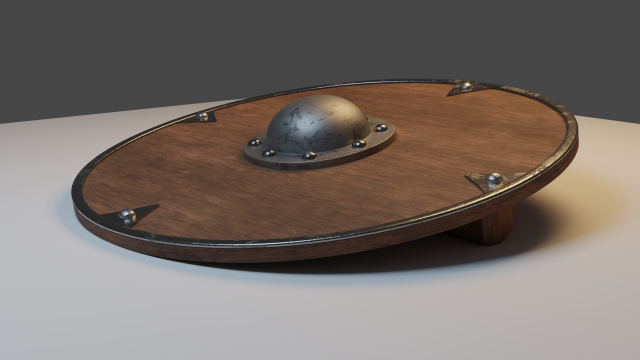 viking shield - high poly 3D Model .c4d .max .obj .3ds .fbx .stl .blend 