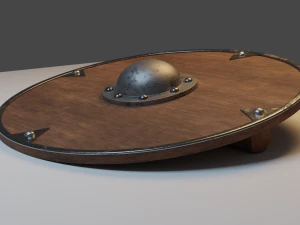Wikingerschild - High Poly 3D Modell