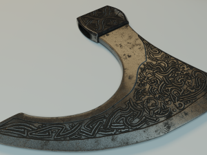 viking axe - high poly 3D Model