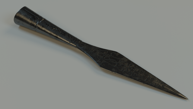viking spear Modelo 3D .c4d .max .obj .3ds .fbx .stl .blend 