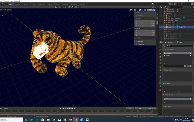 tiger 3D Model .c4d .max .obj .3ds .fbx .stl .blend 