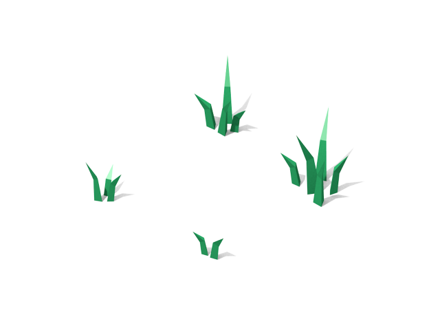 low poly grass pack Model 3D .c4d .max .obj .3ds .fbx .stl .blend 