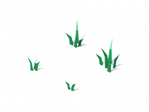 low poly grass pack Modelo 3D