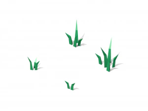 низкополигональная трава 3D Модель