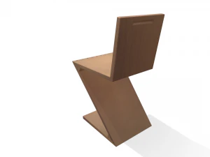 zig zag chair rietveld 3D Model