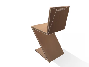 zig zag chair rietveld 3D Model