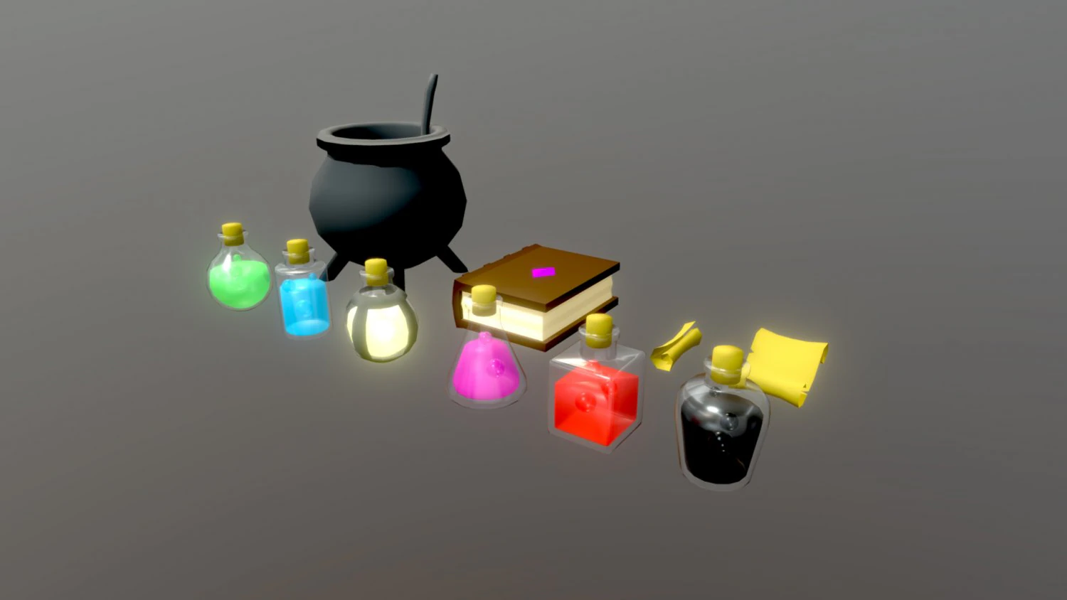 potion assets 3D Model .c4d .max .obj .3ds .fbx .stl .blend
