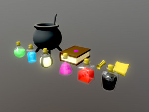 potion assets 3D मॉडल