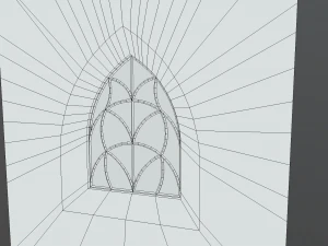 gothic window 3D Model