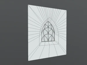 gothic window 3D Model