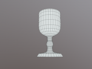golden goblet 3D मॉडल