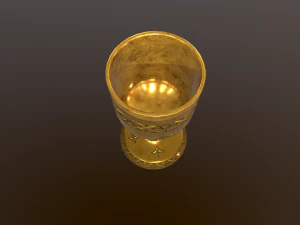 golden goblet 3D Model