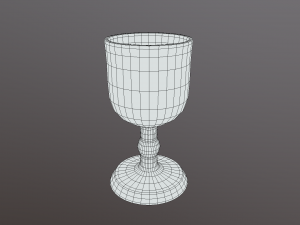 golden goblet 3D मॉडल