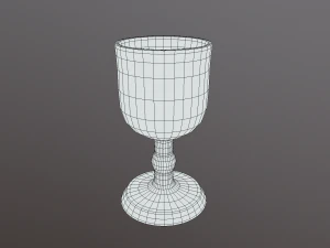golden goblet 3D Model