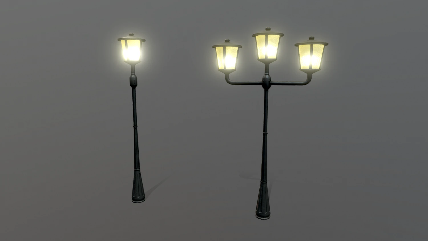 light poles 3D Model .c4d .max .obj .3ds .fbx .stl .blend 