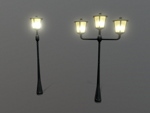 light poles Model 3D